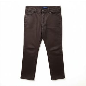 Bandolino Women’s Brown Size 12 Straight Leg Jeans Pants - Great Condition